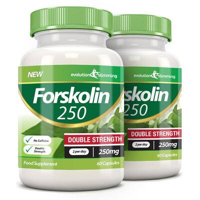 Forskolin 250 Double Strength 250mg 60 Weight Loss Capsules - 120 Capsules