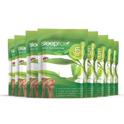 Sleeptox Detox Foot Patches - 80 Patches (8 Packs)