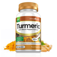 Image of Turmeric 95% Curcumin & Black Pepper Extract 500mg - 60 Capsules