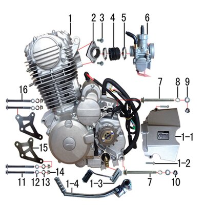 M2R M1 250cc Dirt Bike Carburettor Manifold Clamp