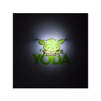 Star Wars Mini 3D LED Wall Light Yoda