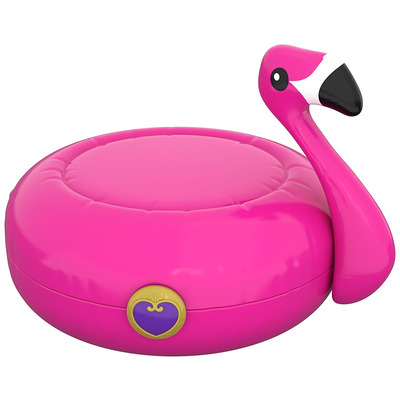 Polly Pocket Pocket World Flamingo Floatie Compact Play Set Polly Pocket Pocket World Flamingo Floatie Compact Play Set