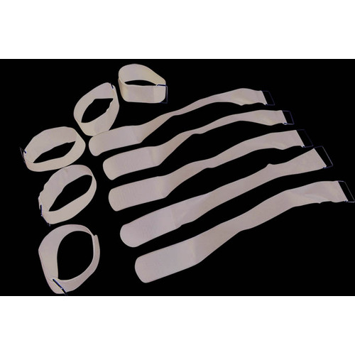 Fabric Cable Ties, Reusable With Hook & Loop Fastening 38 x 400mm Pack of 10