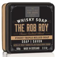 Image of Scottish Fine Soaps The Rob Roy Whisky Soap In A Tin 100g