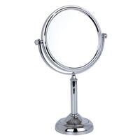 Image of 7x Magnification Small Chrome Pedestal Mirror