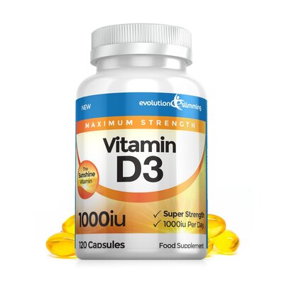 Vitamin D D3 1,000 IU Soft Gel Capsules - 120 Soft Gel Capsules