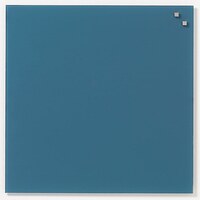 Image of NAGA Magnetic Glass Noticeboard JEANS BLUE 45 x 45cm