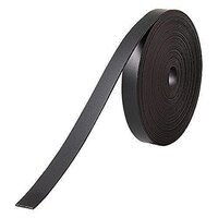 Image of Nobo 1901053 Black Magnetic Self-Adhesive Tape 10mm x 10m