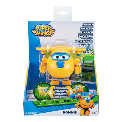 Super Wings - Transforming Vehicle, Series 1, Donnie, Plane, Bot, 5 Figure Super Wings - Transforming Vehicle, Series 1, Donnie, Plane, Bot, 5 Figure