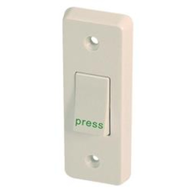 ASEC Narrow Style Momentary Exit Switch - White
