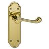 Image of ASEC URBAN San Francisco Plate Mounted Lever Furniture - Polished Brass (Visi)