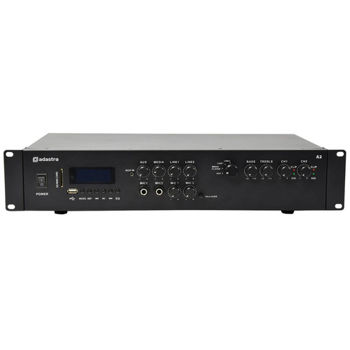 Stereo PA Amplifier 2 x 200W With Media Player and Bluetooth
