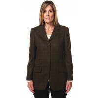 Hunter Outdoor Fern Womens Wool Tweed Jacket / Blazer - S/10 Dark Green