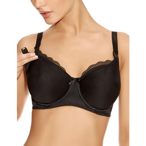 Freya Pure Moulded Nursing Bra - Black