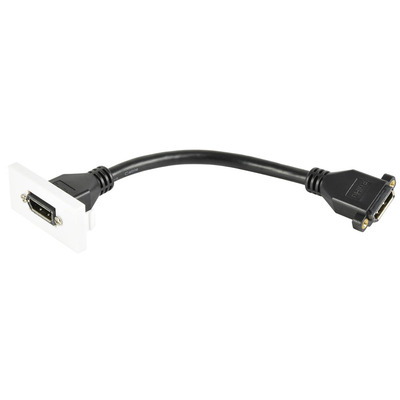 DisplayPort Socket to Female Tail Wall Plate Module