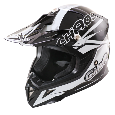 Chaos Adult Motocross Crash Helmet Black