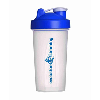 Evolution Slimming Large 700ml Protein Shaker - Blue/Clear