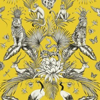 Image of Menagerie Animal Luxe Wallpaper Yellow Belgravia 2001