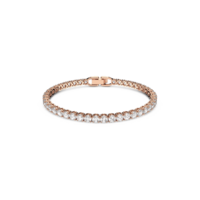 Image of Swarovski Tennis Bracelet, White, Rose-gold tone plated, 5464948