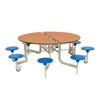 Image of 8 Seat Round Mobile Folding Table