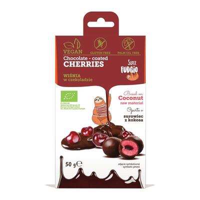 Super Fudgio - Organic Chocolate Coated Cherries (50g)