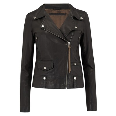 Seattle New Thin Leather Jacket - Black