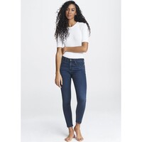 Cate Mid Rise Ankle Skinny Jeans - Dahlia