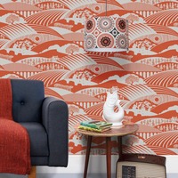 Moordale Wallpaper Harvest Orange Mini Moderns AZDPT033HO