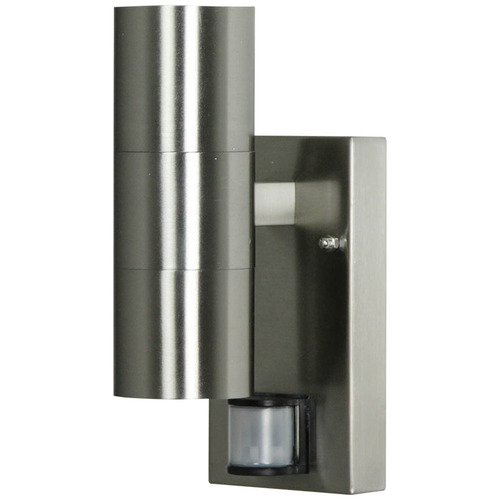 Twin External Wall Light with PIR Sensor GU10 240V