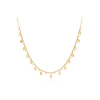 Image of Charm Collar Choker Necklace - Gold