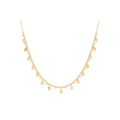 Charm Collar Choker Necklace - Gold