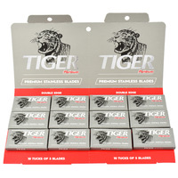 Image of Tiger Platinum 100 Safety Razor Blades Trade Pack