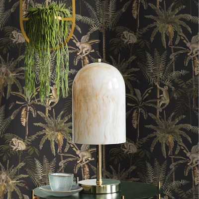 Ateles Tropical Wallpaper Black Holden 91102
