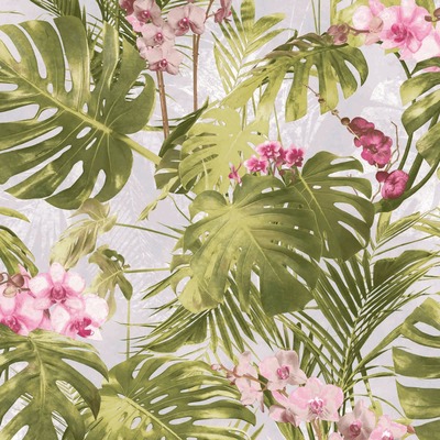 Paradiso Palm Wallpaper Pink GranDeco MY2102