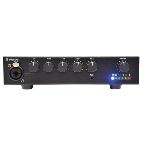 Compact 100V Line Mixer-Amplifier - 30 Watts Also Suitable for 8 Ohms Output