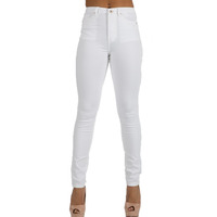 Image of Toxik3 L185-9 High Waist Skinny Jeans - White - 16