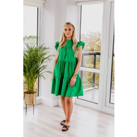 SETSOFRAN London Green Poplin Dress S (8-10 UK) / Green