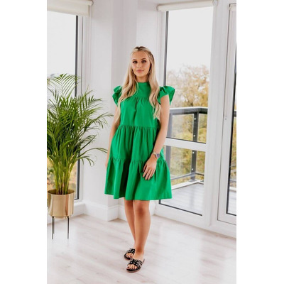 Green Poplin Dress S (8-10 UK) / Green