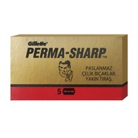 Image of Gillette Perma-Sharp Safety Razor Blades (x5)