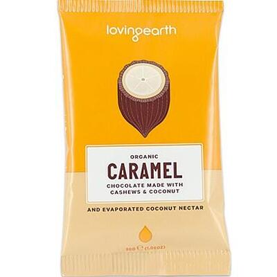 Loving Earth Chocolate (Various) (30g) Organic Caramel