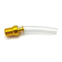 Image of Pit Bike Gold Fuel Cap Breather Pipe