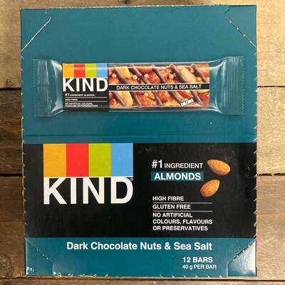 12x KIND Dark Chocolate Nuts & Sea Salt Bars (12x40g)