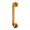 Image of ASEC Bolt Fix Round Rose Polished Brass Pull Handle - AS3835