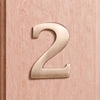 Image of 6cm Antique Brass Door Number 2