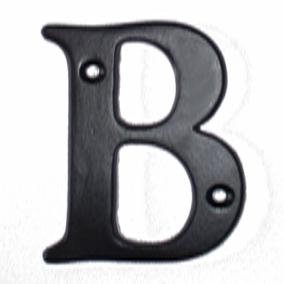 10cm Black Aluminium House Numbers - B