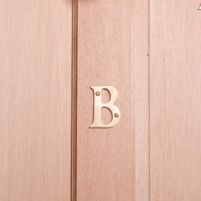 10cm Brass House Letter - B