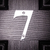 Image of Chrome House Door Number 10cm - 7