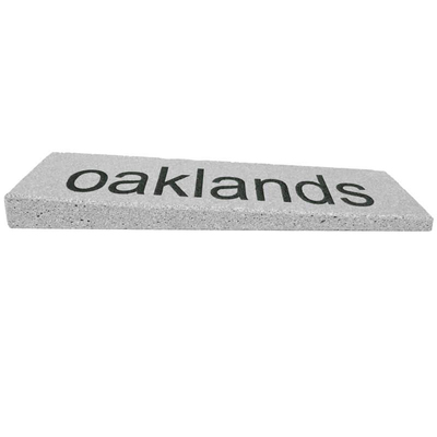 EcoStone Eco Friendly House Sign - righthand wedge with one line of text 350 x 125mm - UWNP2R