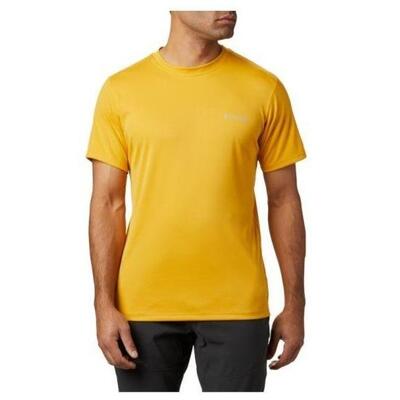 Mens Columbia Zero Rules Short Sleeve T Shirt - Yellow
