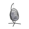 Egg Shaped Swing Chair - Grey at Charles Bentley